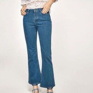 Massimo Duti Crop Kick Out Flare High Rise Jean 4